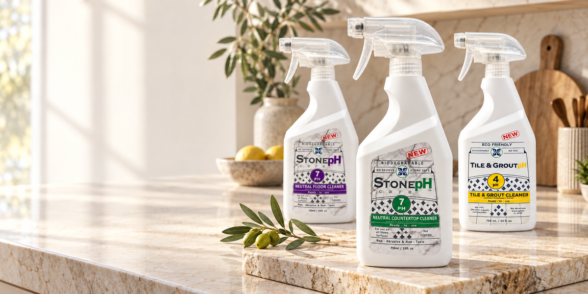 StonePH Complete Care Trio — Floor + Countertop + Tile & Grout